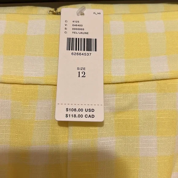 NWT Anthropologie Hutch Pleated Gingham Shorts - Picture 6 of 13